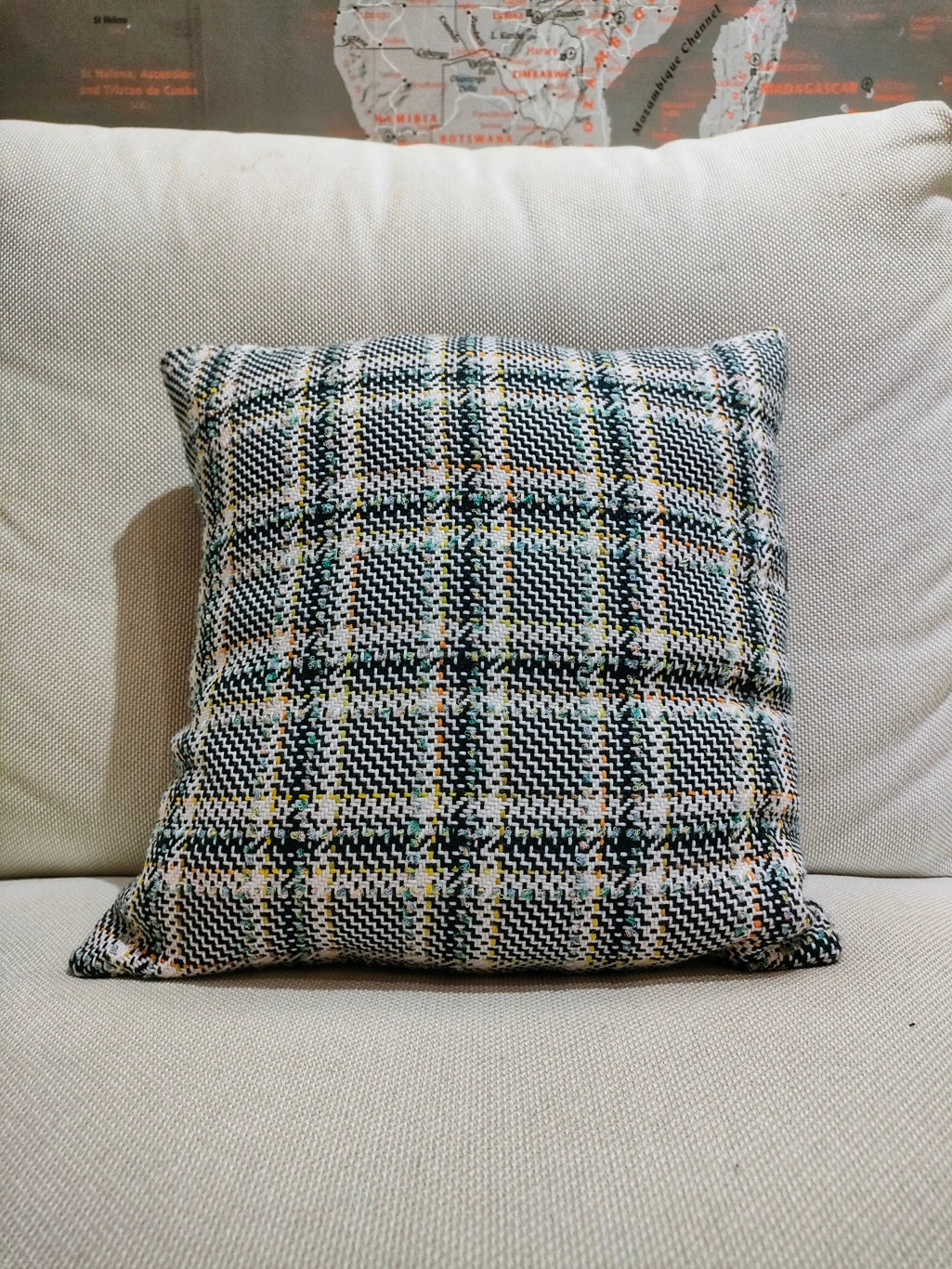 Cuscino quadrato chanel multicolore