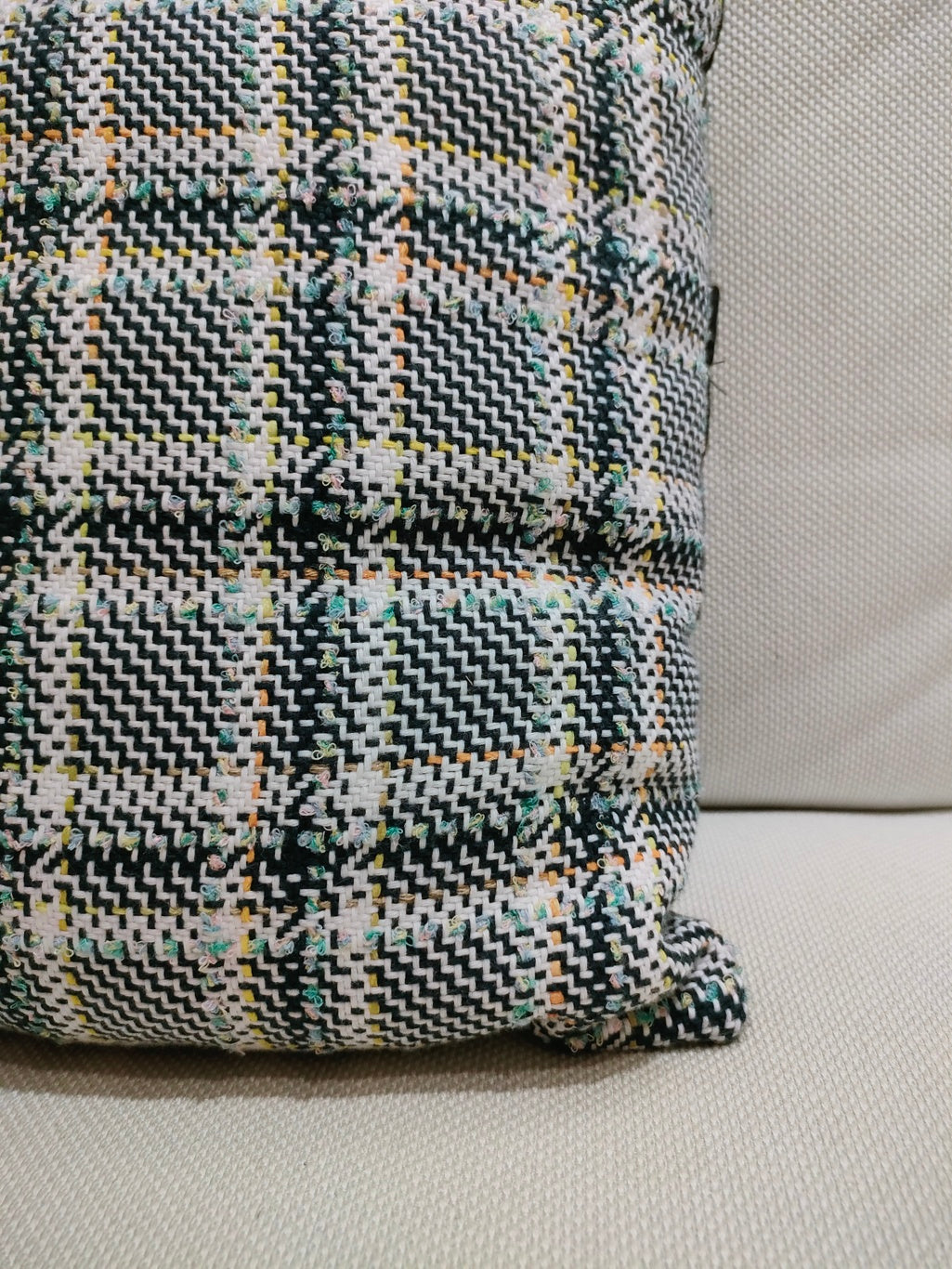 Cuscino quadrato chanel multicolore