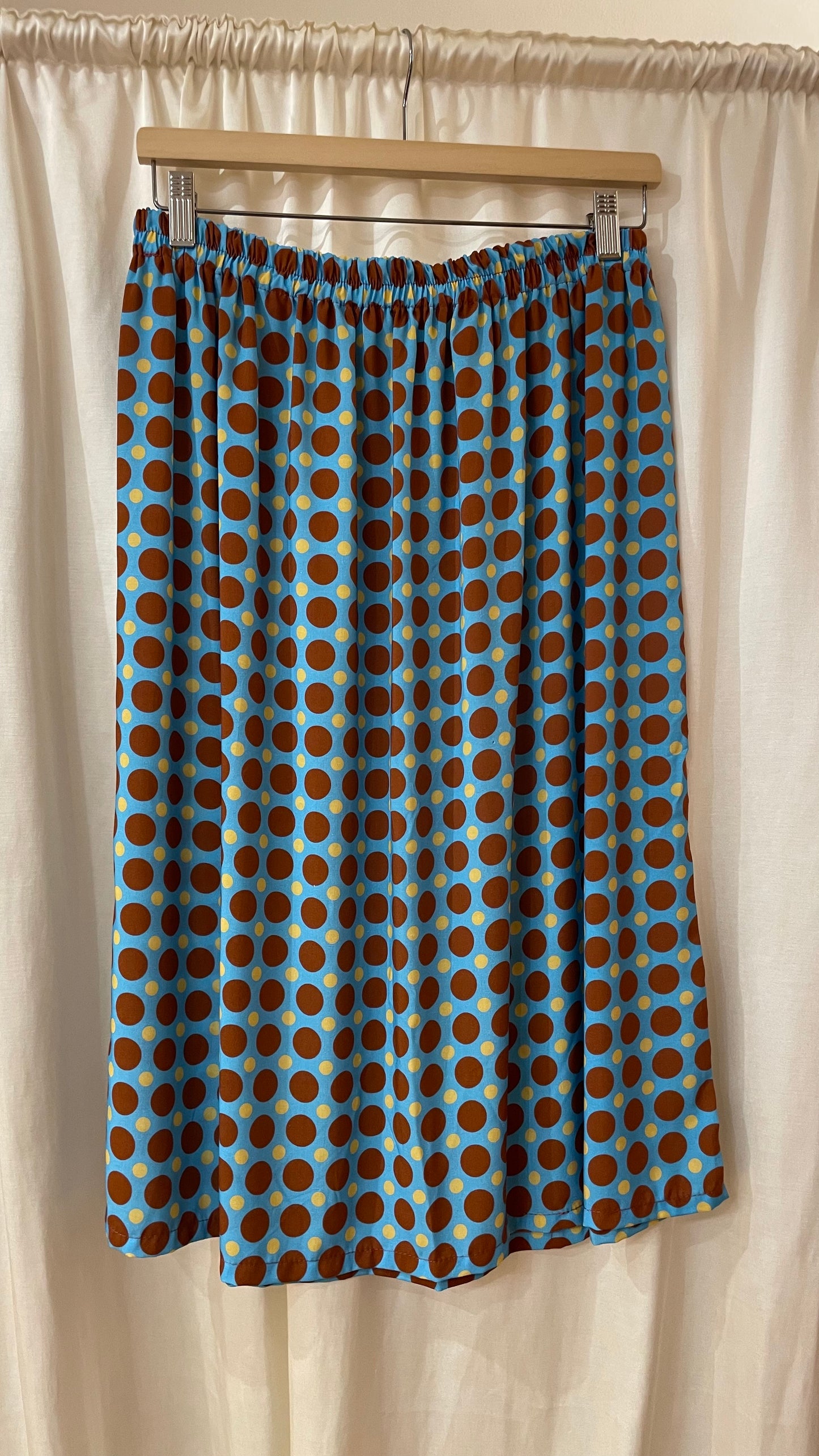 Gonna con elastico midi viscosa pois