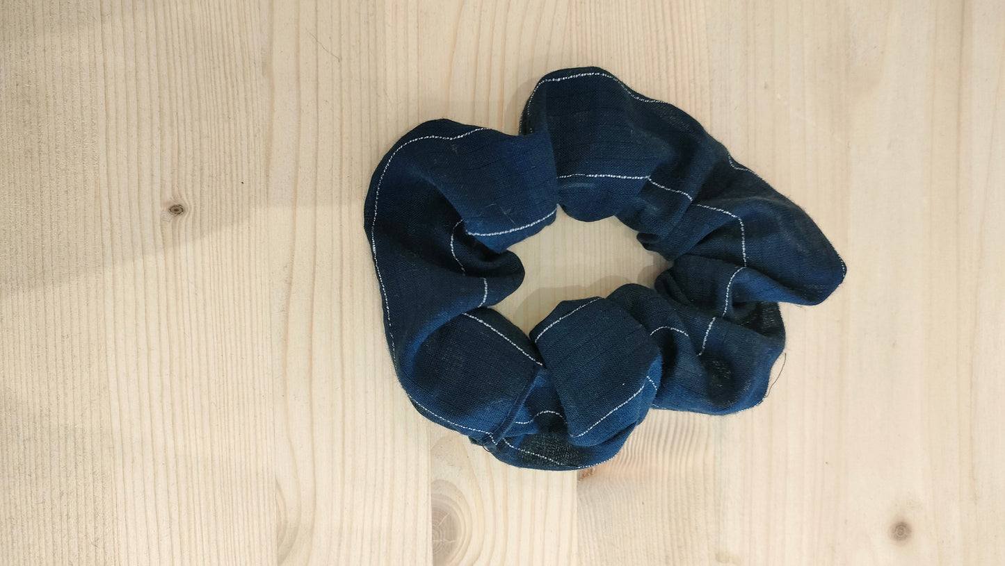 Scrunchies cotone Blu