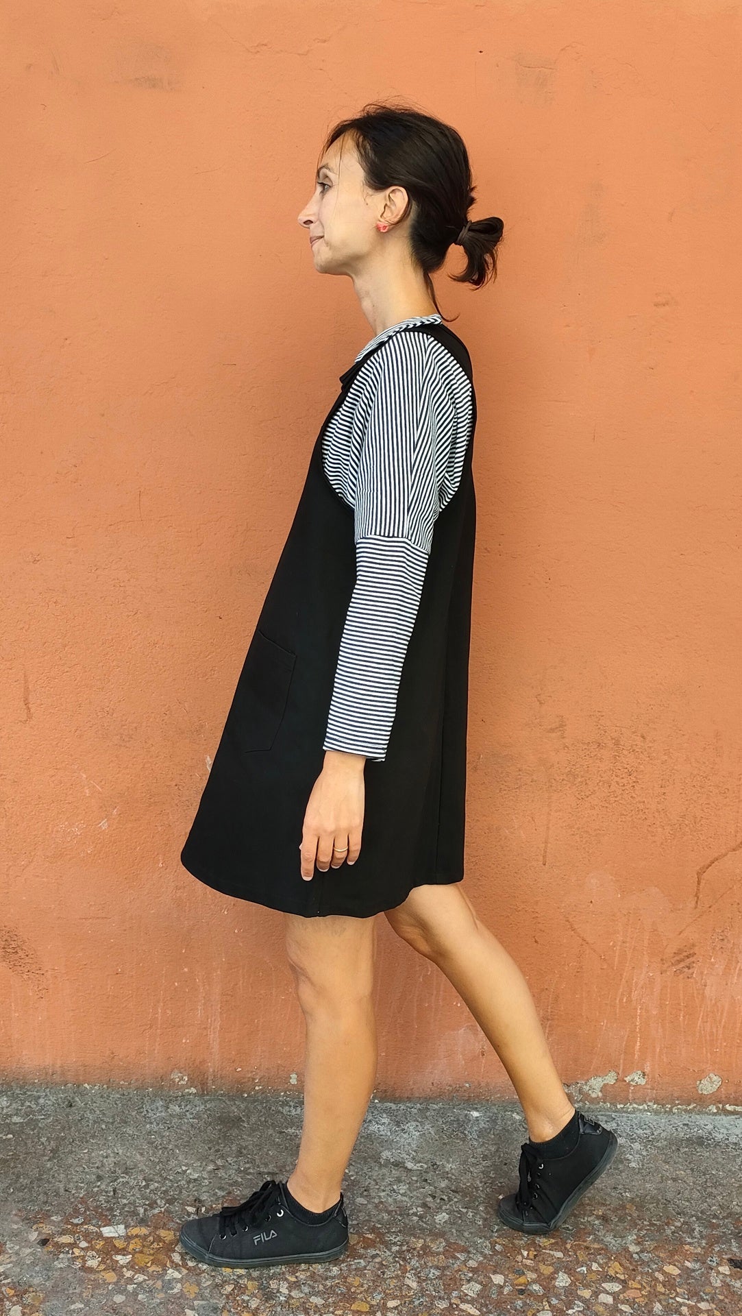 Salopette Anne denim nero