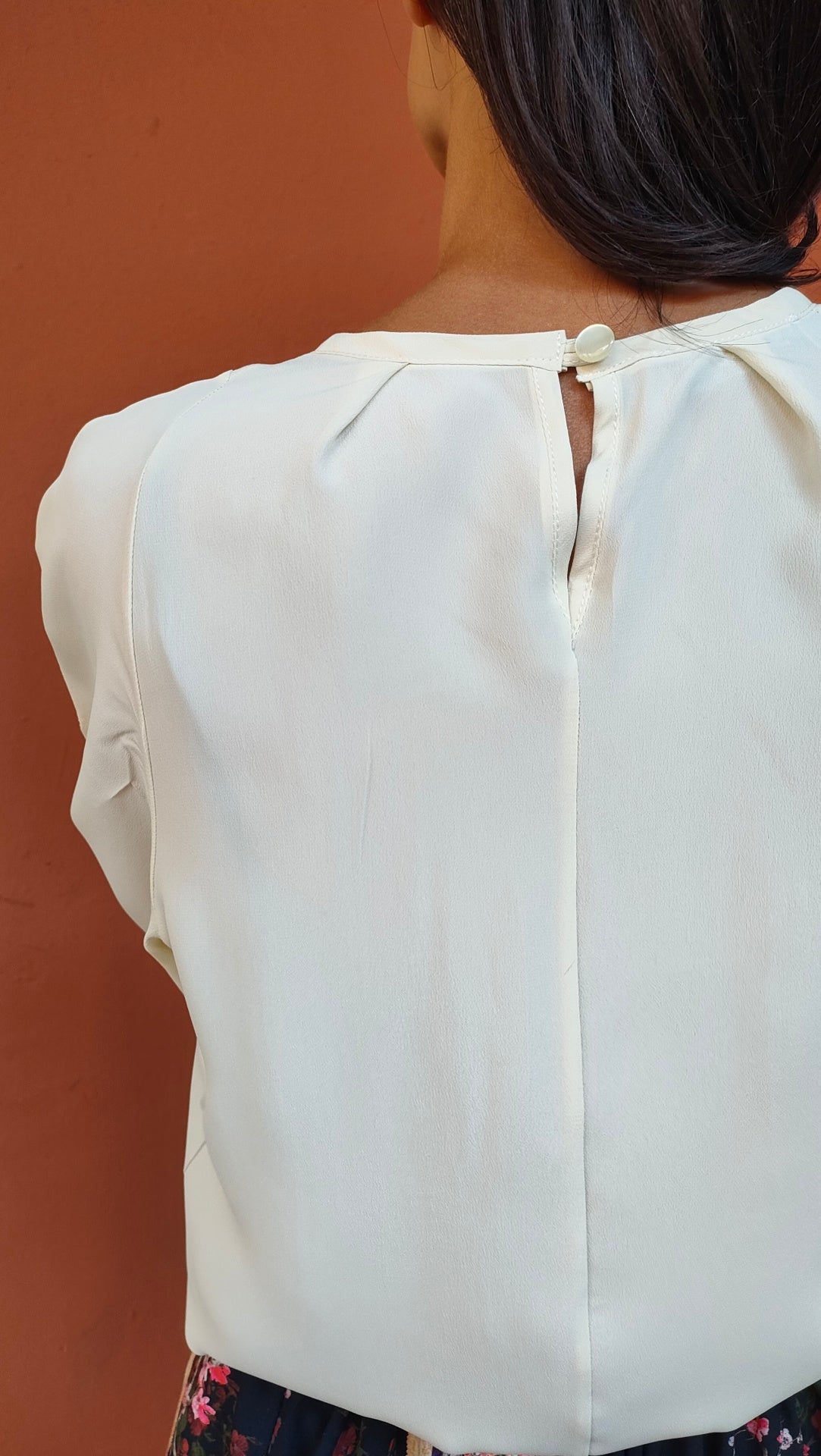Blusa Rossella in seta crema