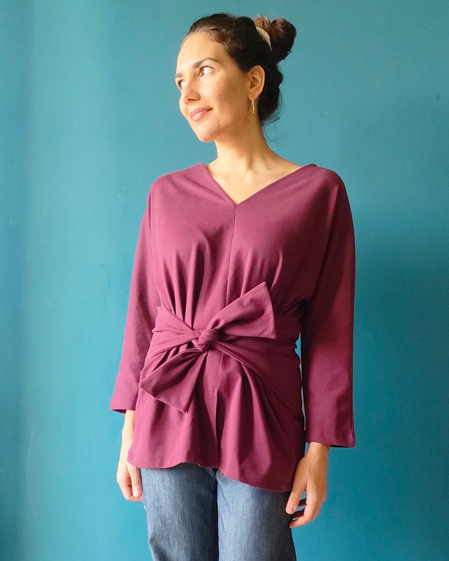 Maglia Multi punto milano bordeaux