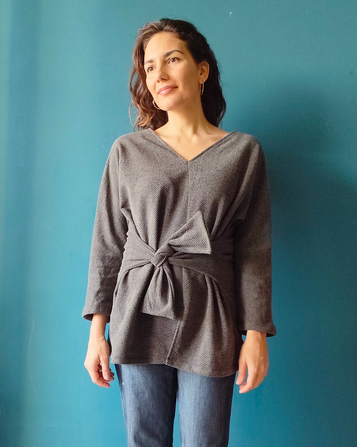 Maglia Multi caldo cotone tortora