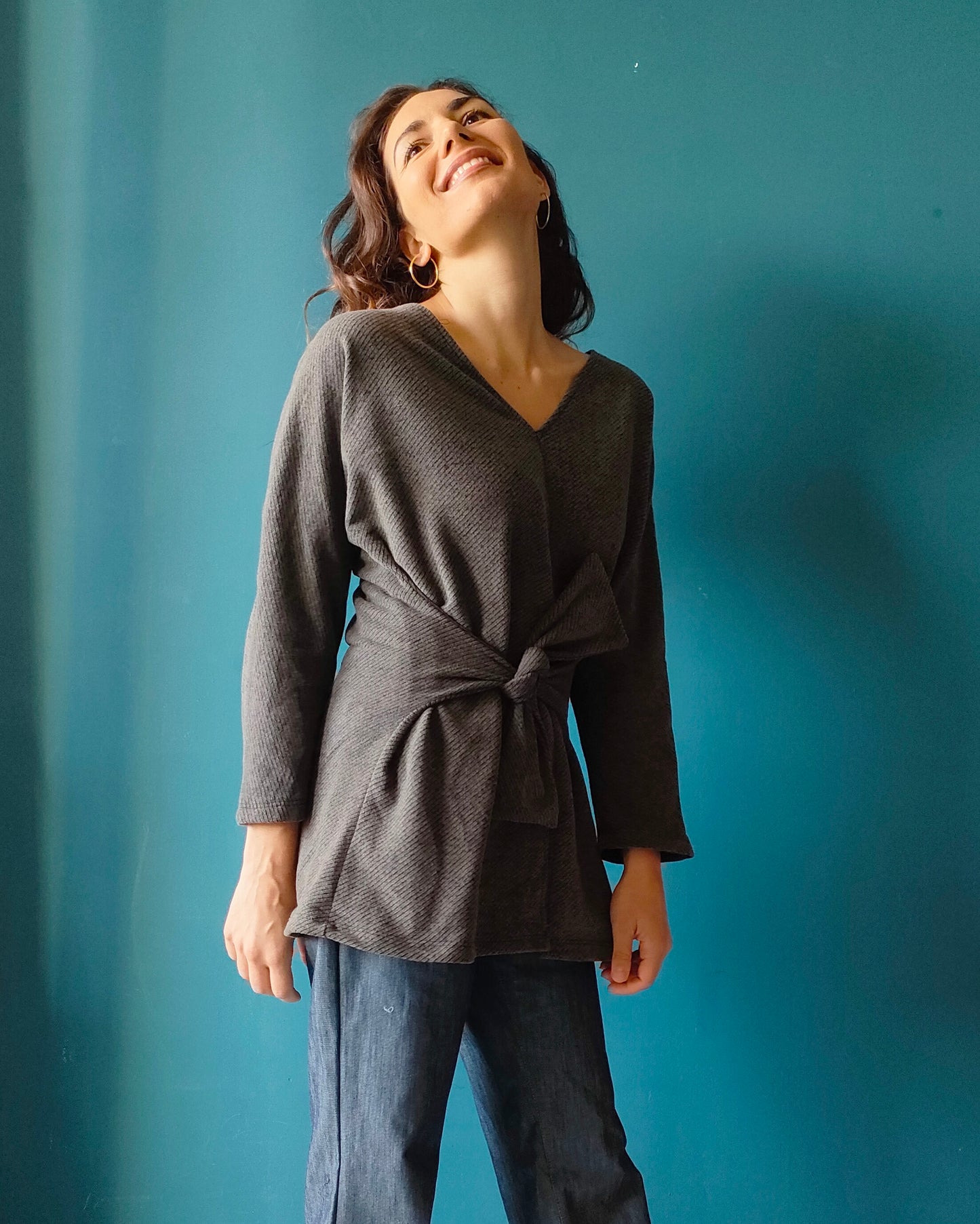 Maglia Multi caldo cotone tortora