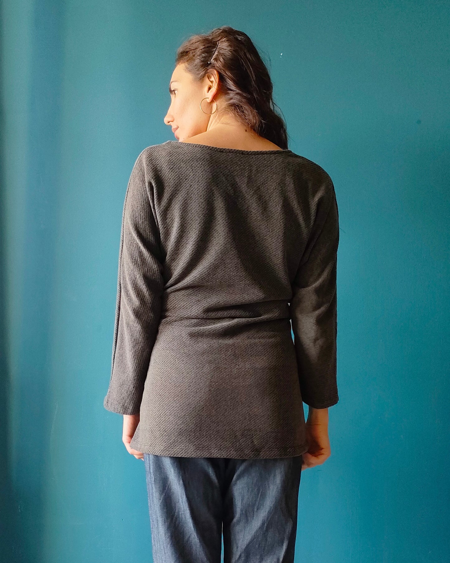 Maglia Multi caldo cotone tortora