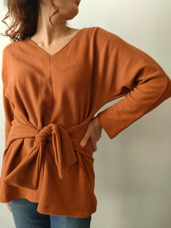 Maglia Multi arancio caldo cotone