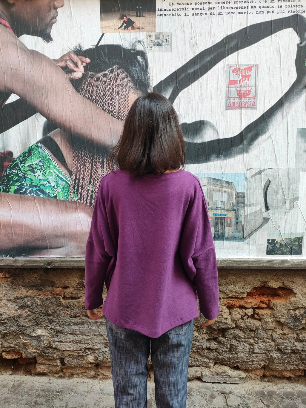 Ayaka viola caldo cotone