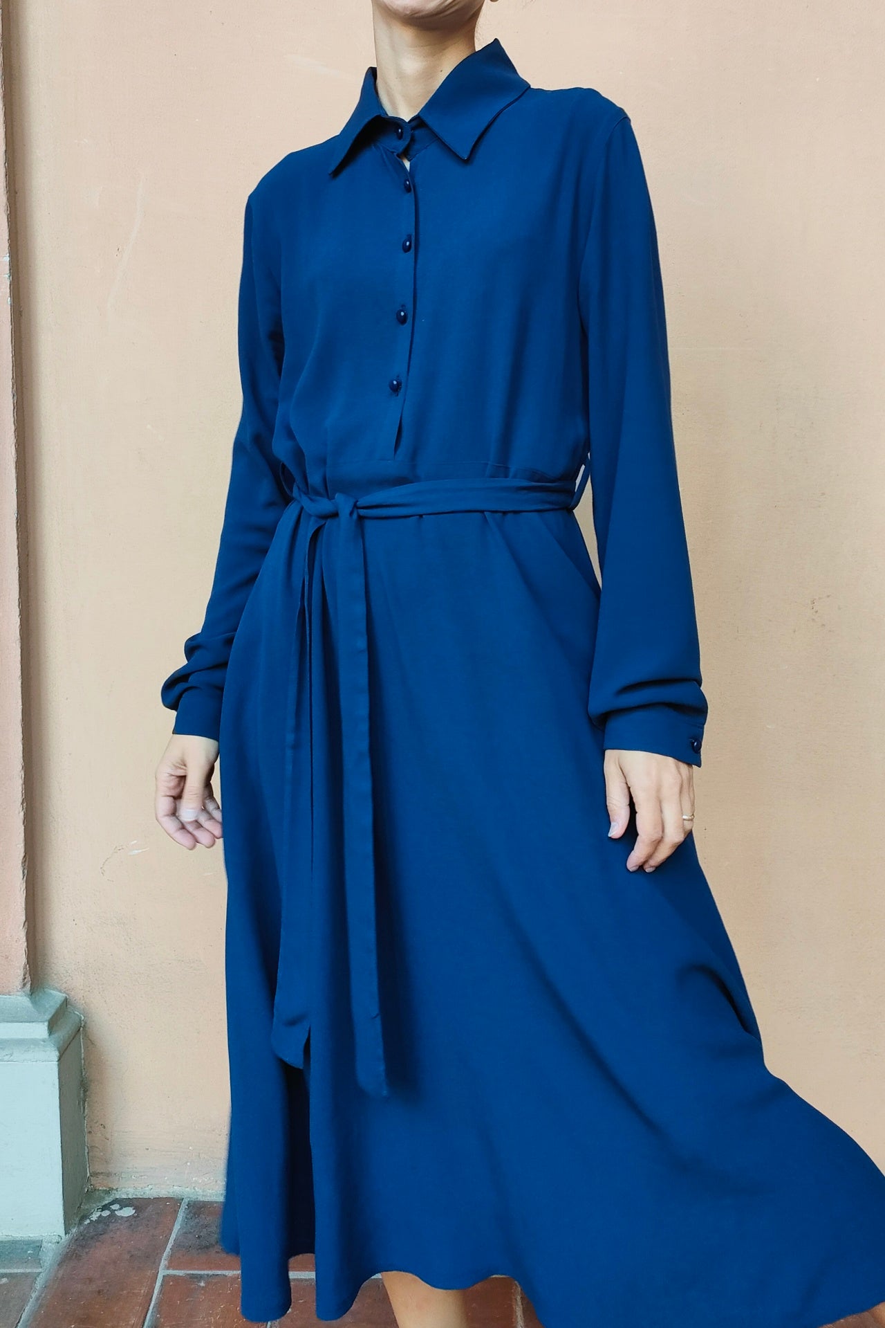 Chemisier Sonia viscosa blu