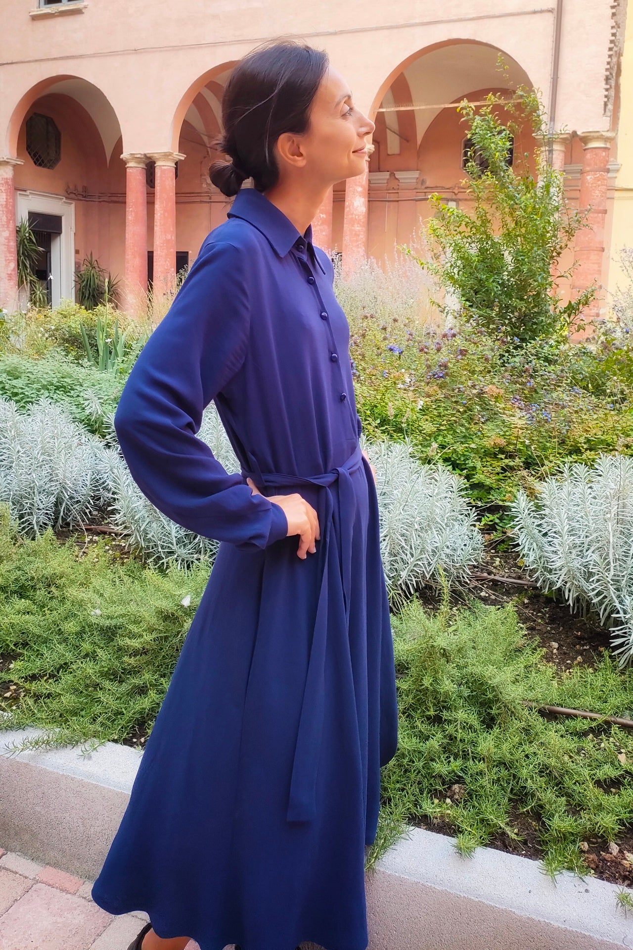 Chemisier Sonia viscosa blu