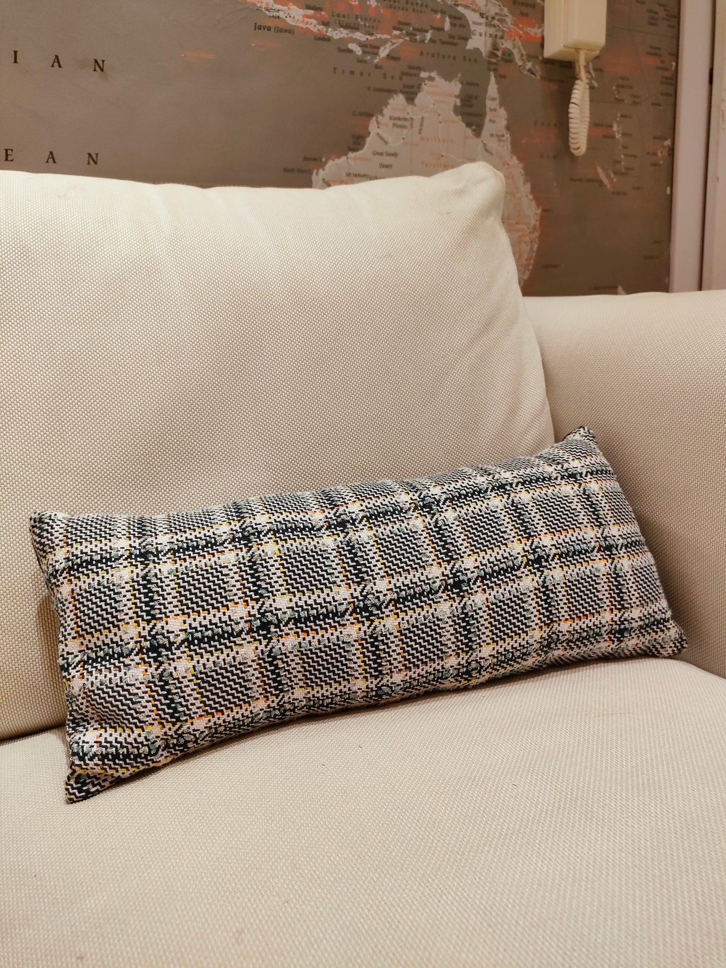 Cuscino rettangolare chanel multicolore