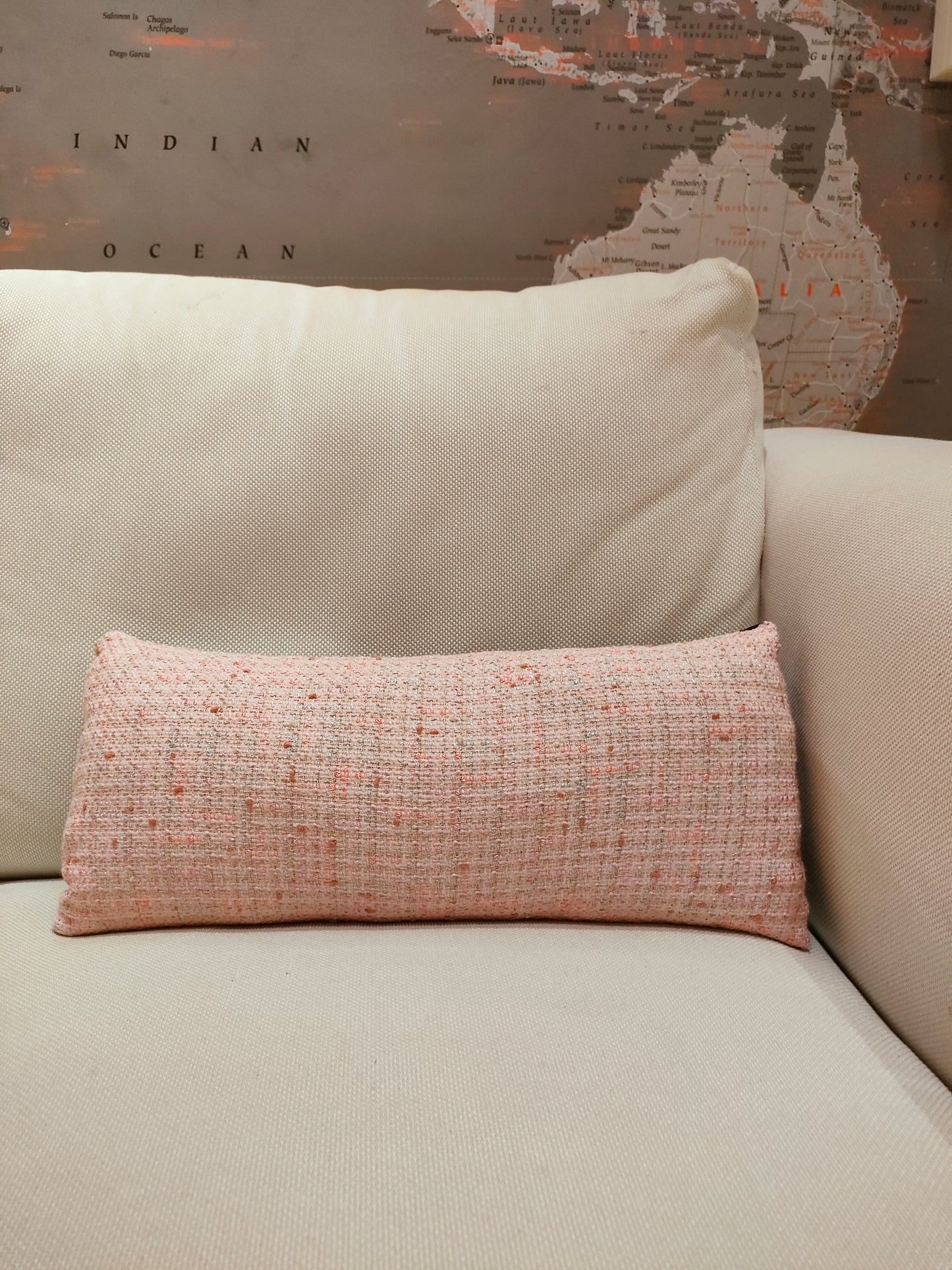 Cuscino rettangolare chanel rosa