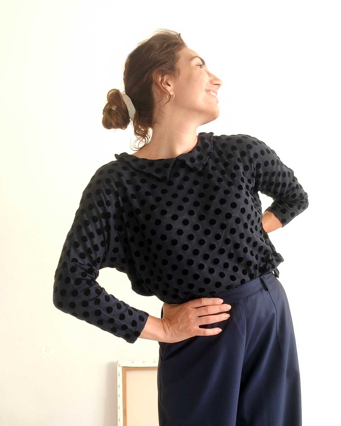 Maglia Candy con pois