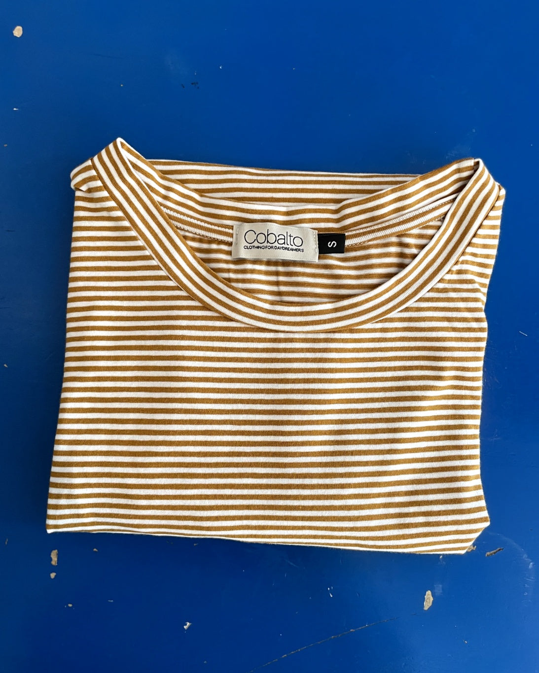 T-shirt righine ocra