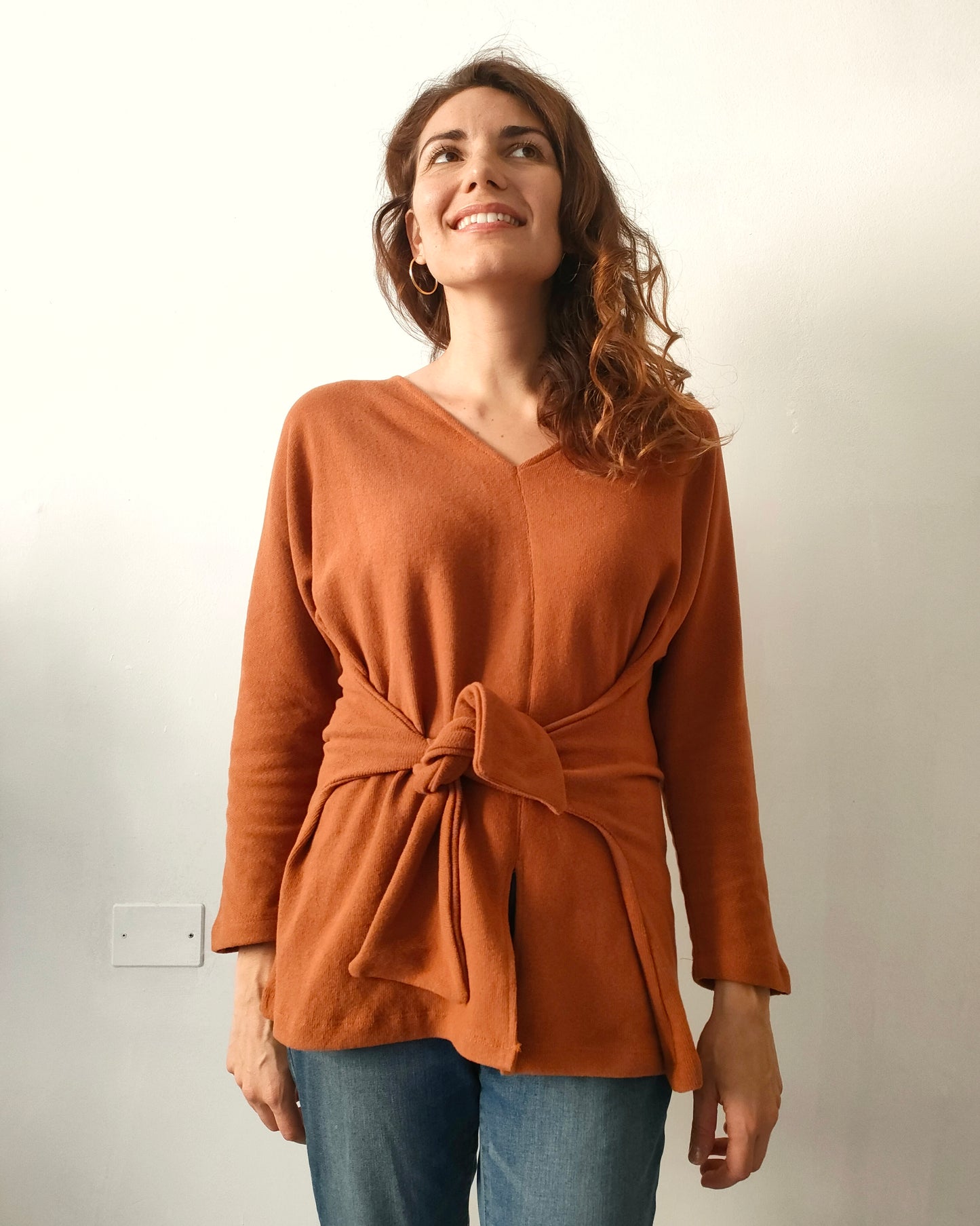 Maglia Multi arancio caldo cotone