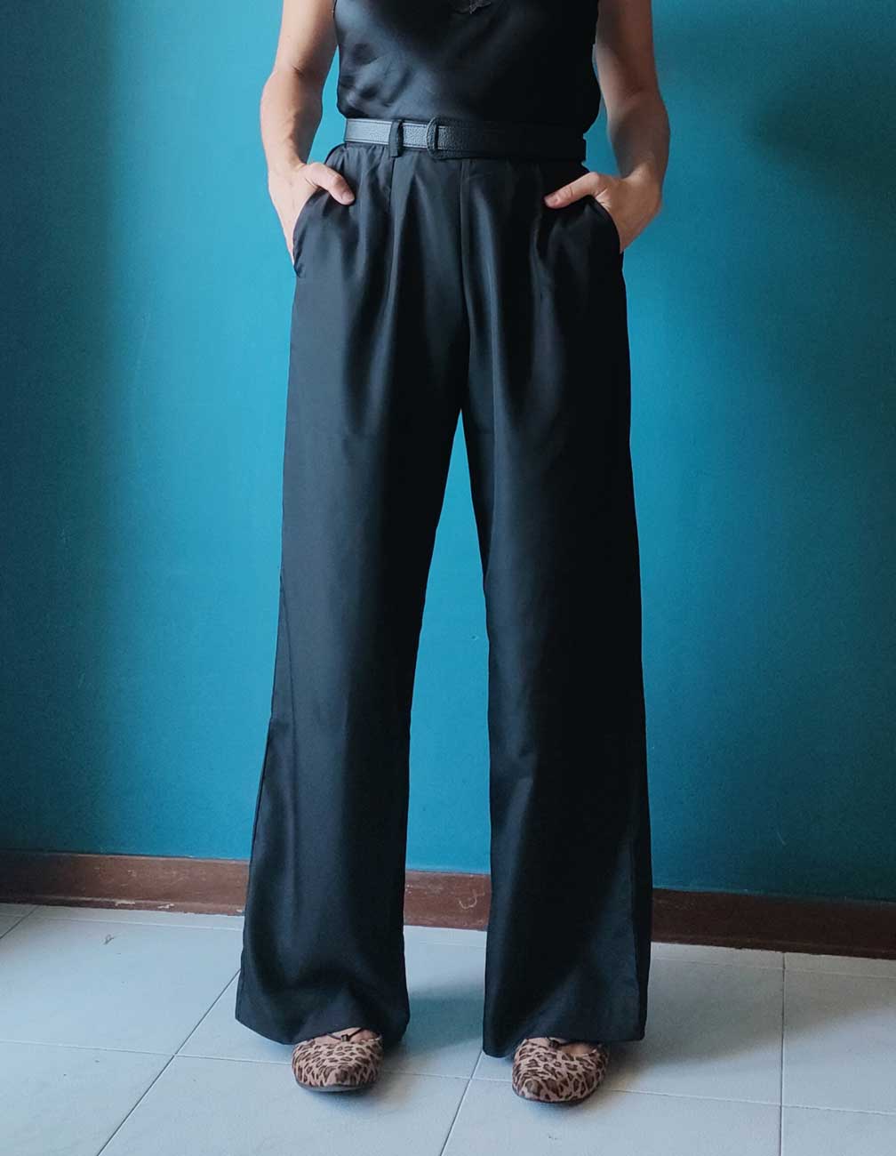 Pantalone Sayuri seta nero
