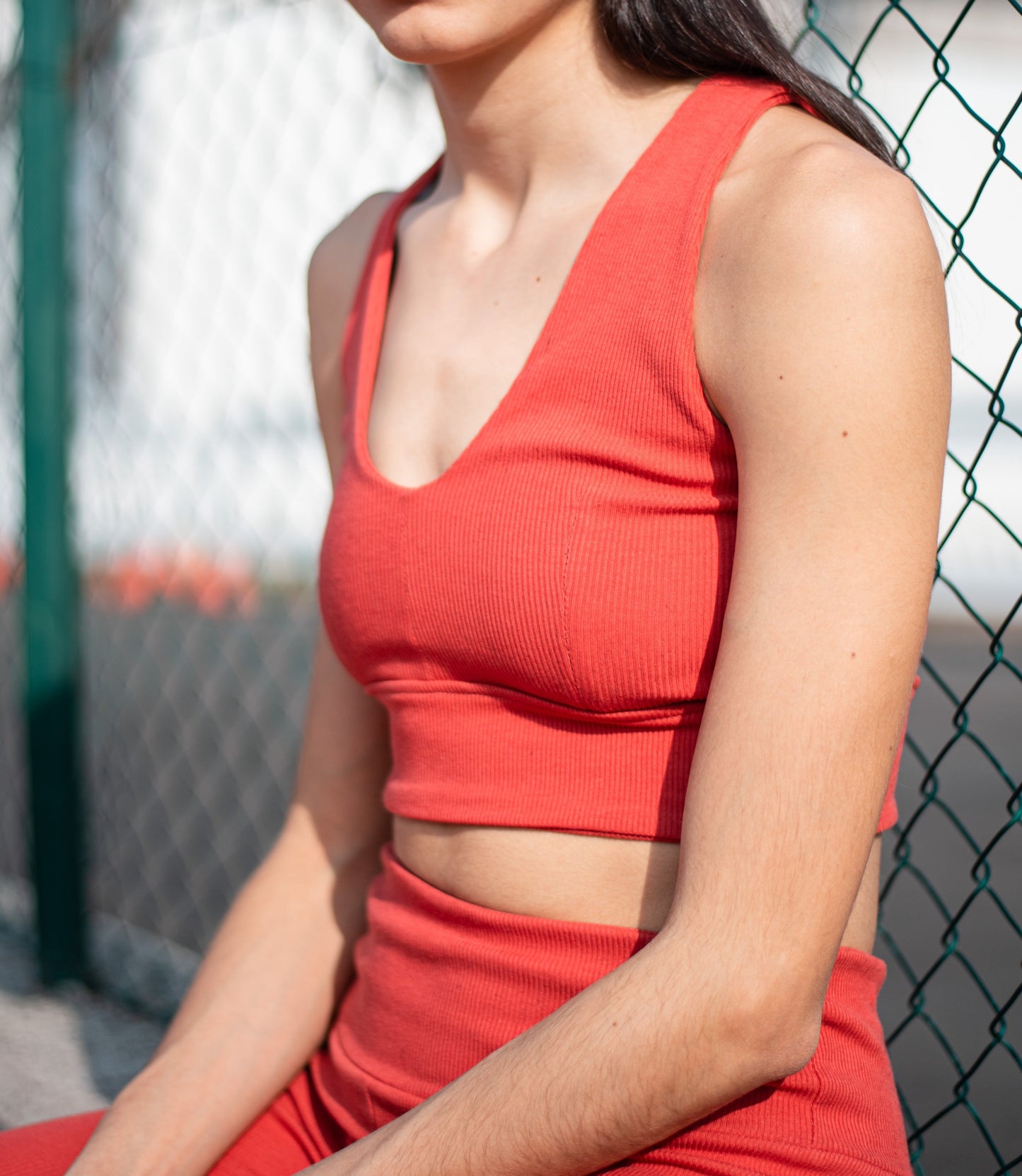 Top Yoga _ Arancio