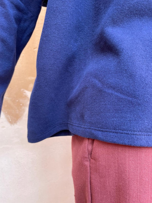 Maglia Ayaka blu cobalto caldo cotone